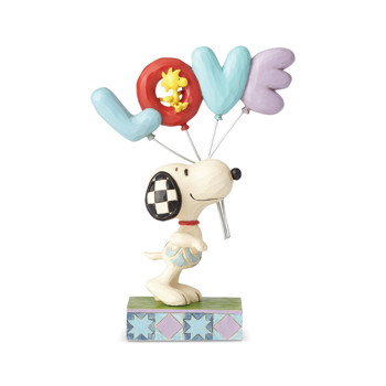 Gift Peanuts by Jim Shore Snoopy with LOVE Balloon Figurine Book