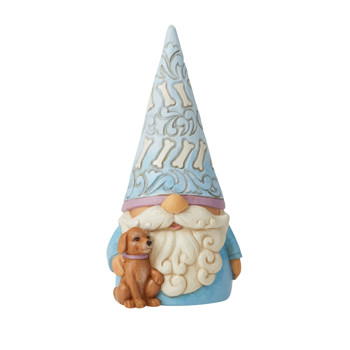 Gift Jim Shore Heartwood Creek Gnome with Dog Figurine Book
