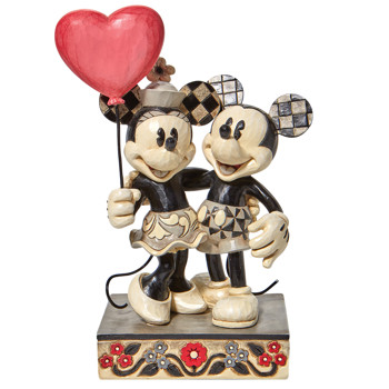 Gift Disney Traditions Mickey and Minnie Heart Figurine Book