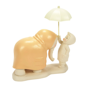 Gift Snowbabies How Do You Keep Elephant Dry? Figurine Book