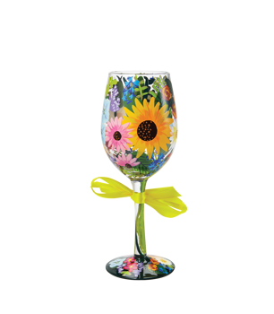 Gift Lolita  Wildflowers Wine Glass Book