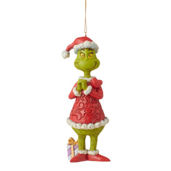 Gift Grinch with Large Heart Ornament Book