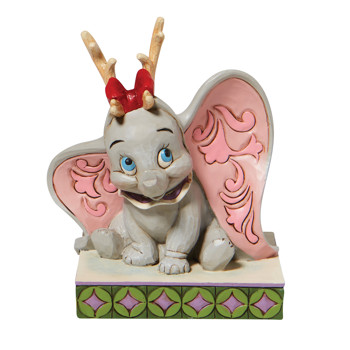 Gift Disney Traditions Dumbo Reindeer Antlers PP Figurine Book