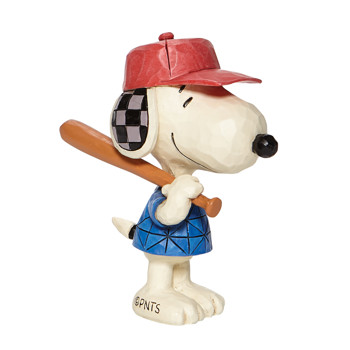 Gift Peanuts by Jim Shore Snoopy Baseball Mini Figurine Book