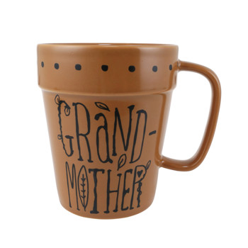 Gift Our Name is Mud Grandmother Sculpted Planter Mug Book