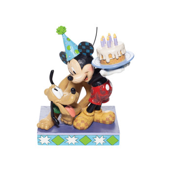 Gift Disney Traditions Pluto and Mickey Birthday Figurine Book