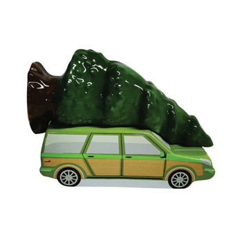 Gift Christmas Vacation Car & Tree Salt and Pepper Shakers Book