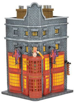 Gift Harry Potter Village Weasley's Wizarding Wheezes Lighted Building Book