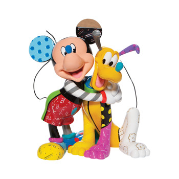 Gift Disney Britto Mickey & Pluto Figurine Book