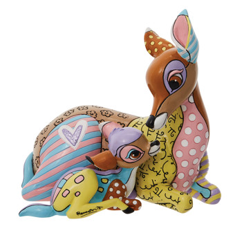 Gift Disney Britto Bambi & Mother Figurine Book