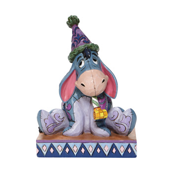 Gift Disney Traditions Eeyore with Birthday Hat/Horn Figurine Book