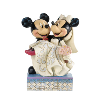 Gift Disney Traditions Mickey & Minnie Wedding Figurine Book