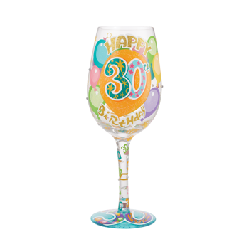Gift Lolita  Happy 30Th Birthday Wine Glass Book