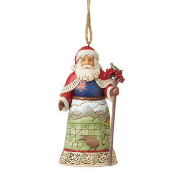 Gift Jim Shore New Zealand Santa Hanging Ornament Book