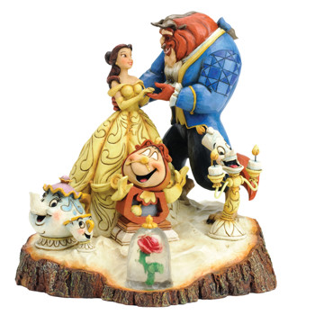 Gift Beauty-Beast Carved by Heart Figurine Book
