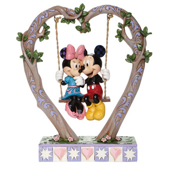 Gift Disney Traditions Mickey & Minnie on Swing Figurine Book
