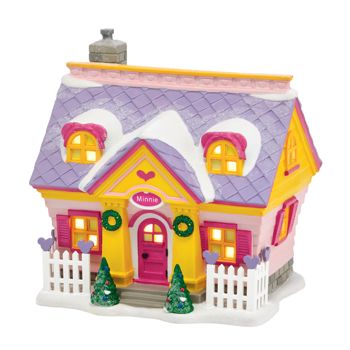 Gift Disney Village Minnie's House Lighted Building Book