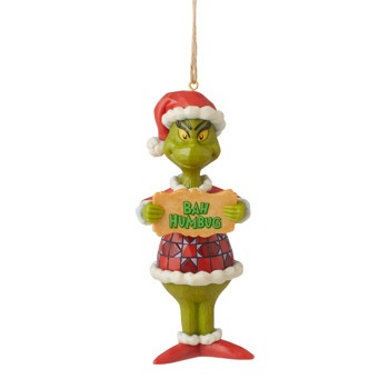 Gift Grinch Bah Humbug PVC Ornament Book