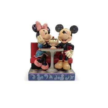 Gift Disney Traditions Mickey & Minnie at Soda Shop Figurine Book