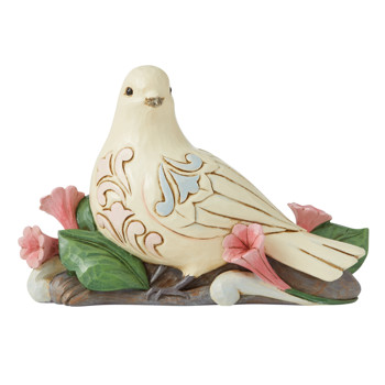 Gift Jim Shore Heartwood Creek White Dove Figurine Book