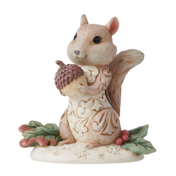 Jim Shore Woodlnd Chipmunk Holding Acorn Figurine