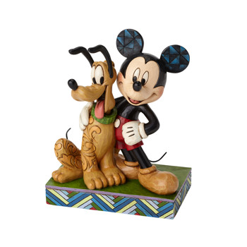 Gift Disney Traditions Mickey & Pluto Figurine Book