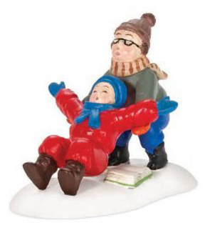 Gift A Christmas Story Village Ralphie To The Rescue Village Accessory Book