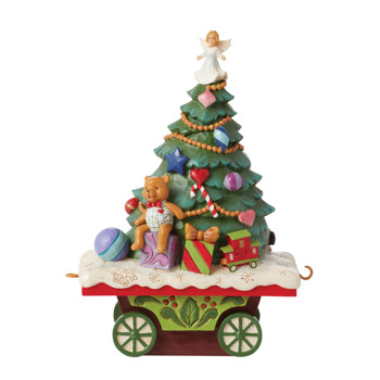 Gift Jim Shore Christmas Tree Train Car Figurine Book