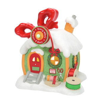 Gift Grinch Villages Every Who's Ribbon & Bows Lit House Book