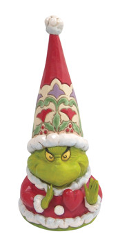 Gift Grinch Gnome with Large Heart Figurine Book
