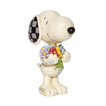 Gift Peanuts by Jim Shore Snoopy with Flowers Mini Figurine Book
