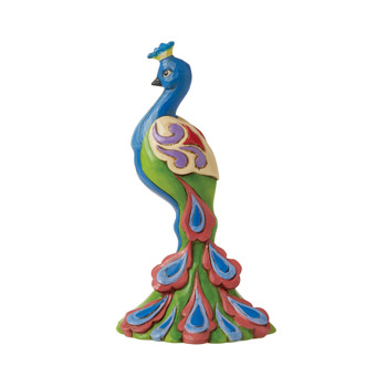 Gift Jim Shore Heartwood Creek Mini Peacock Figurine Book