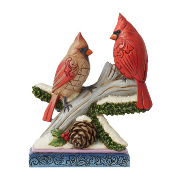 Jim Shore Cardinals on Snowy Branch Figurine
