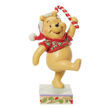 Gift Disney Traditions Pooh Christmas Candycane Figurine Book