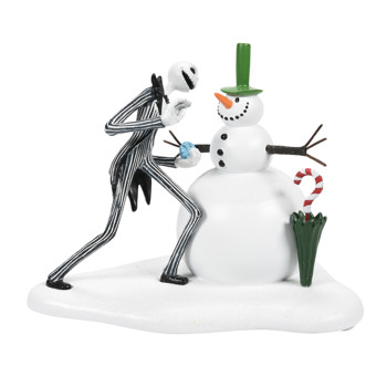Gift Nightmare Before Christmas Jack Sees His First Snowman Village Accessory Book