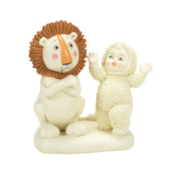 Gift Snowbabies How Do You Scare A Lion? Figurine Book
