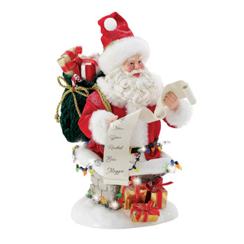 Gift Possible Dreams Must Be Santa Figurine Book