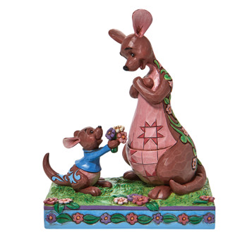 Gift Disney Traditions Roo Giving Kanga Flowers Figurine Book