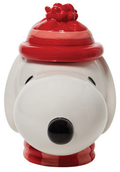 Gift Peanuts Snoopy Cookie Jar Book