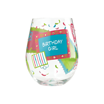 Gift Lolita  Birthday Girl Stemless Wine Glass Book