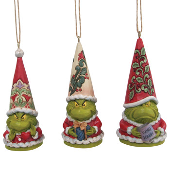 Gift Set of 3 Grinch Gnome Ornament Book