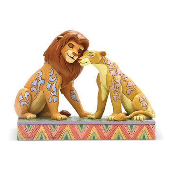 Gift Disney Traditions Simba and Nala Snuggling Figurine Book