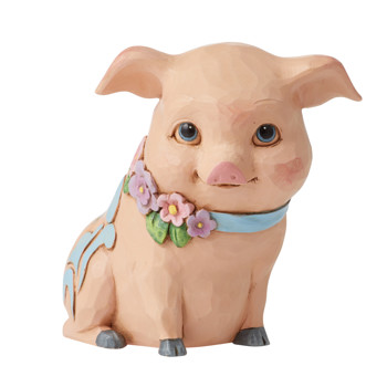 Gift Jim Shore Fig Pig Mini Figurine Book