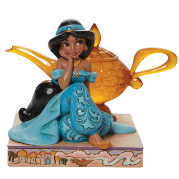 Gift Disney Traditions Jasmine & Genie Lamp Figurine Book