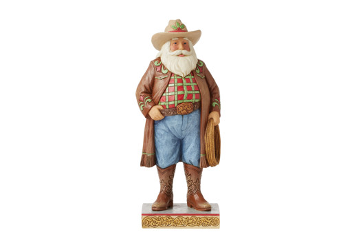 Jim Shore Western Santa  Figurine