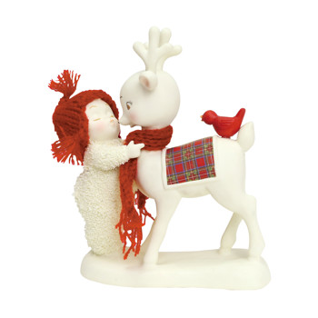 Gift Snowbabies Reindeer Kisses Figurine Book