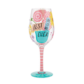 Gift Lolita Best Mom Ever Wine Glass Book