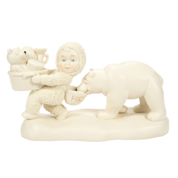 Gift Snowbabies But First, Feed Me Figurine Book