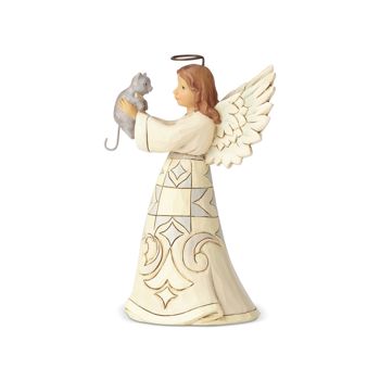 Gift Jim Shore Heartwood Creek Pint Sized Angel with Cat Figurine Book