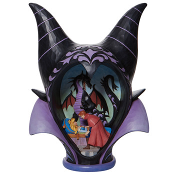 Gift Maleficent Headdress Scene Figurine Book